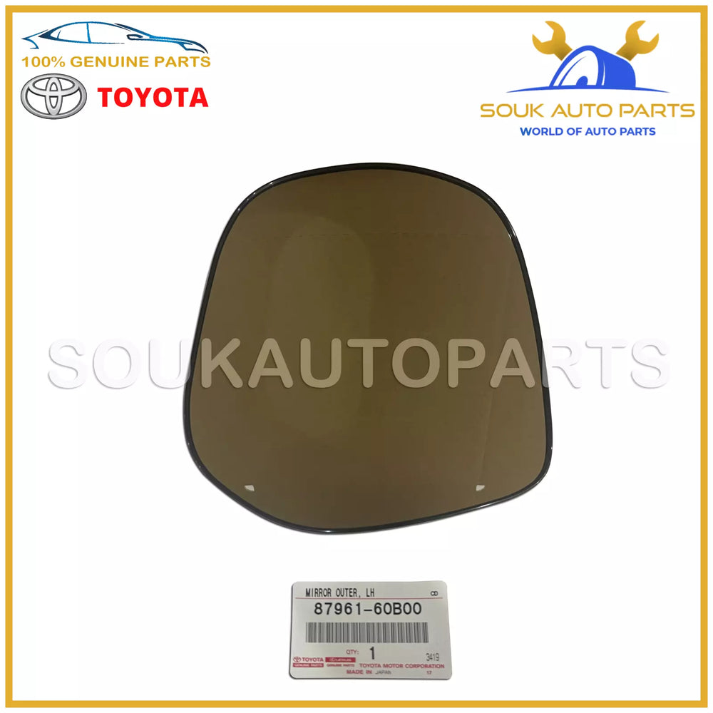 87961-60B00 Genuine Toyota MIRROR OUTER, LH 8796160B00 OEM LAND CRUISER LC PRADO