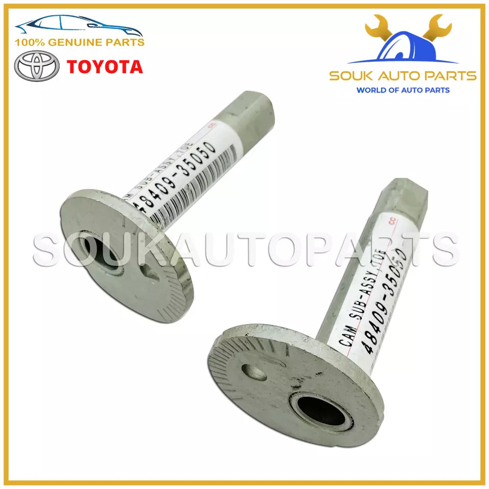 48409-35050 Genuine Toyota CAM ASSY, FRONT SUSPENSION TOE ADJUST (Set of 2Pcs)