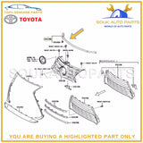 53119-53060 Genuine Toyota PROTECTOR, RADIATOR GRILLE 5311953060 IS200t IS250