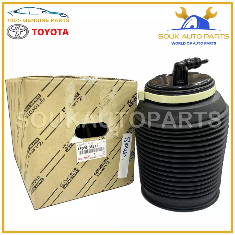 48080-35011 Genuine Toyota CYLINDER ASSY, PNEUMATIC, REAR RH OEM GX470 PRADO