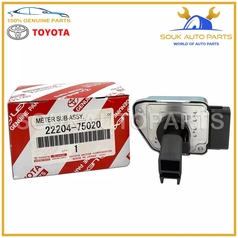 22204-75020 Genuine Toyota METER SUB-ASSY, INTAKE AIR FLOW 2220475020 OEM