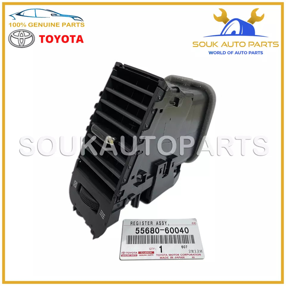 55680-60040 Genuine Toyota REGISTER ASSY, INSTRUMENT PANEL,LOWER NO.1 5568060040