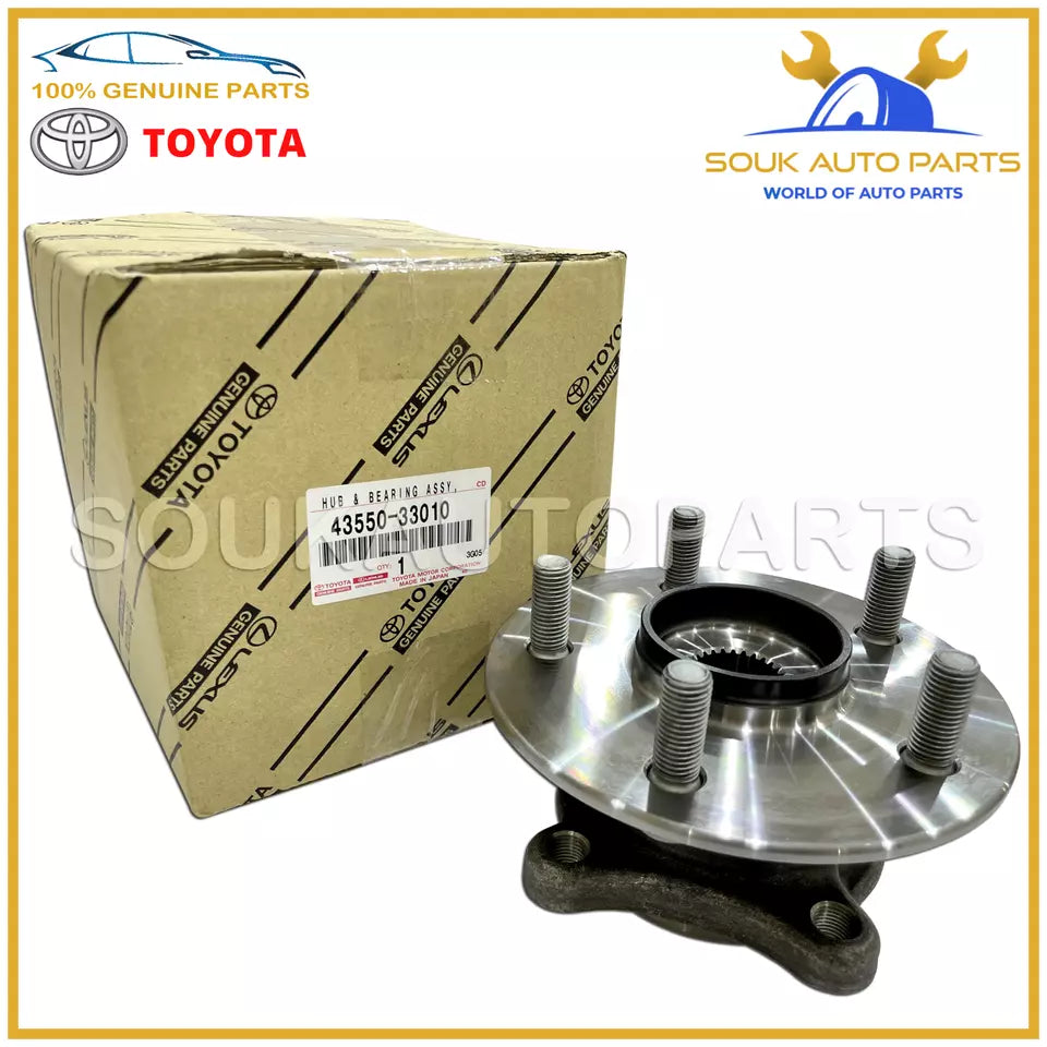 43550-33010 Genuine Toyota FRONT WHEEL BEARING &amp; HUB AVALON CCAMRY 2018-2023