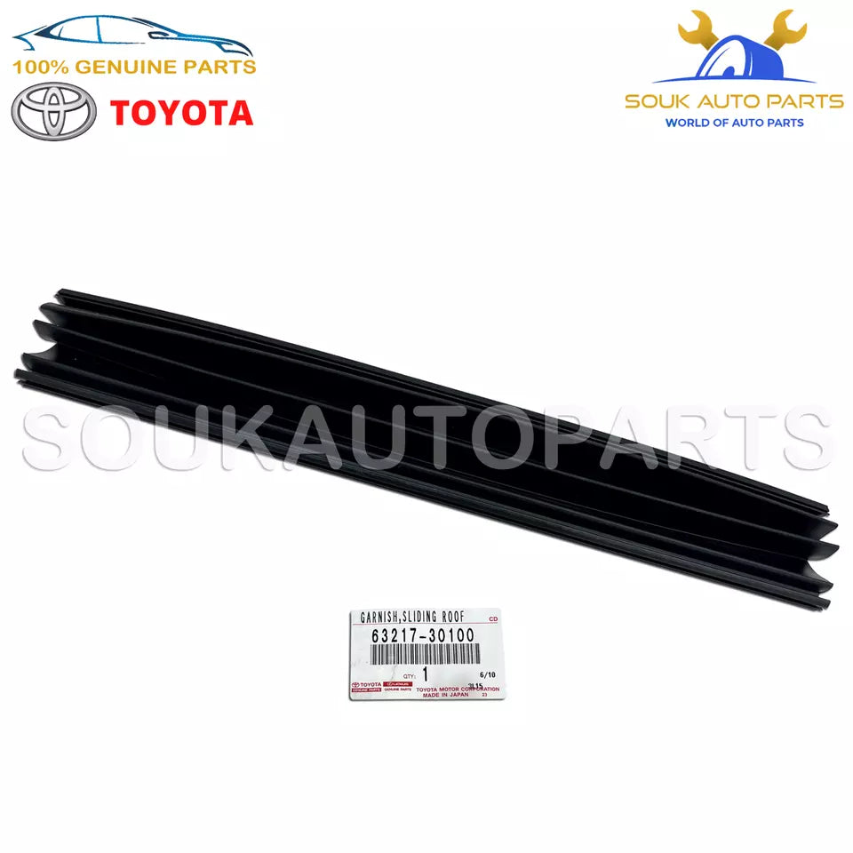 63217-30100 Genuine Toyota GARNISH SLIDING ROOF SIDE, RH 6321730100 OEM CROWN