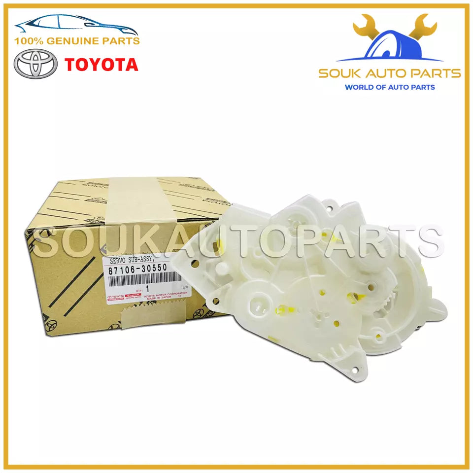 87106-30550 Genuine Toyota DAMPER SERVO SUB-ASSY, AIR CONDITIONER RADIATOR, NO.3