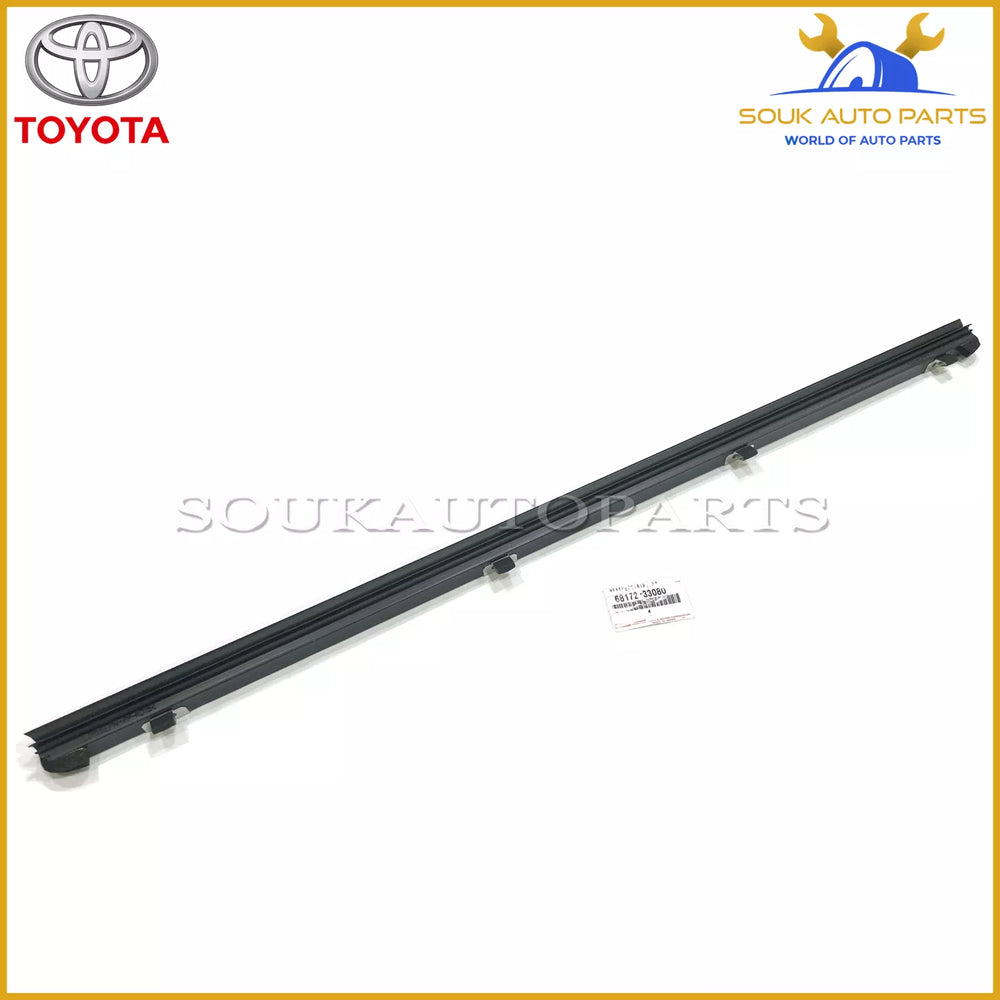 68172-33080 Genuine Toyota WEATHERSTRIP, FR DOOR GLASS, INNER LH 6817233080 OEM