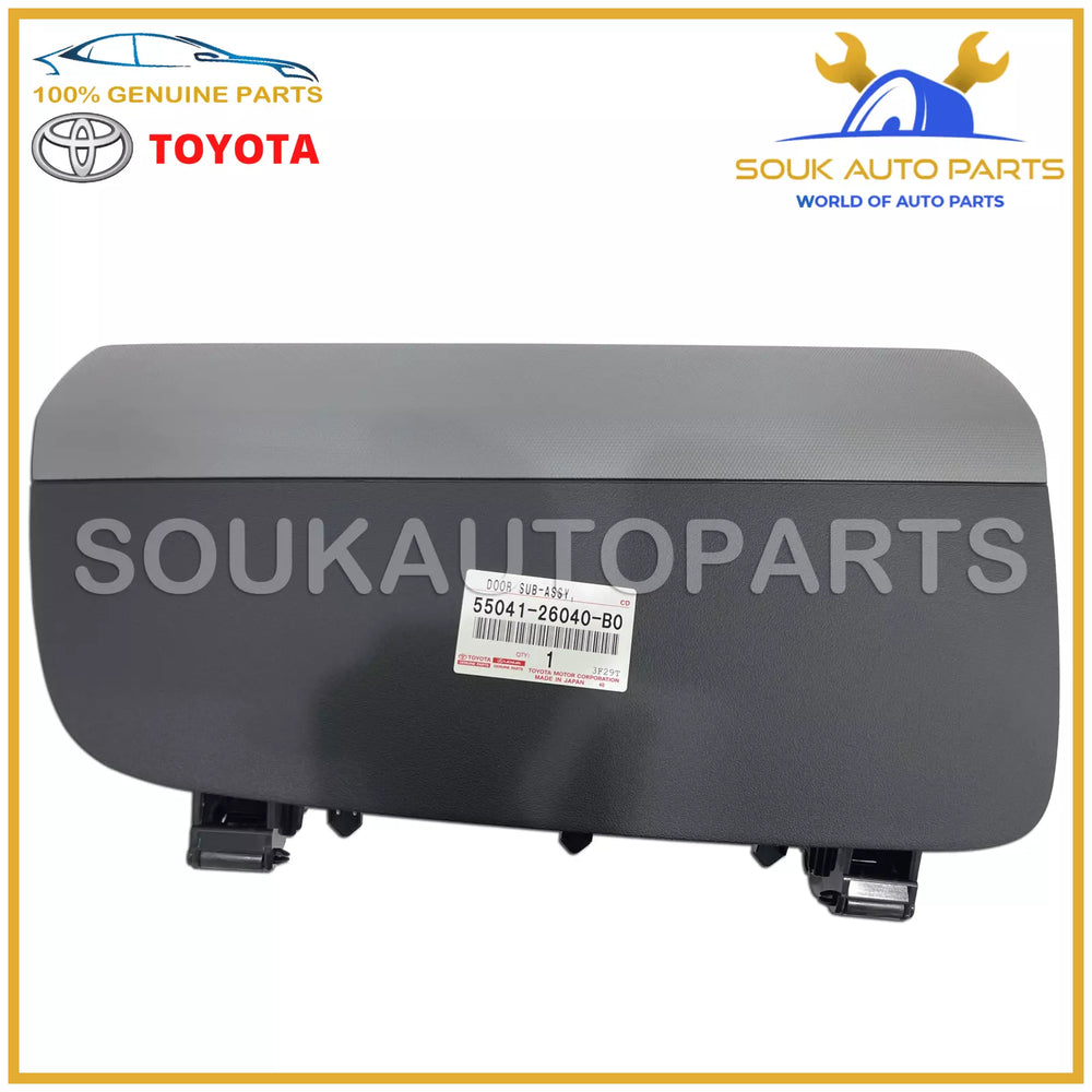 55041-26040-B0 Genuine Toyota INSTRUMENT PANEL BOX DOOR ASSY, NO.1 5504126040B0