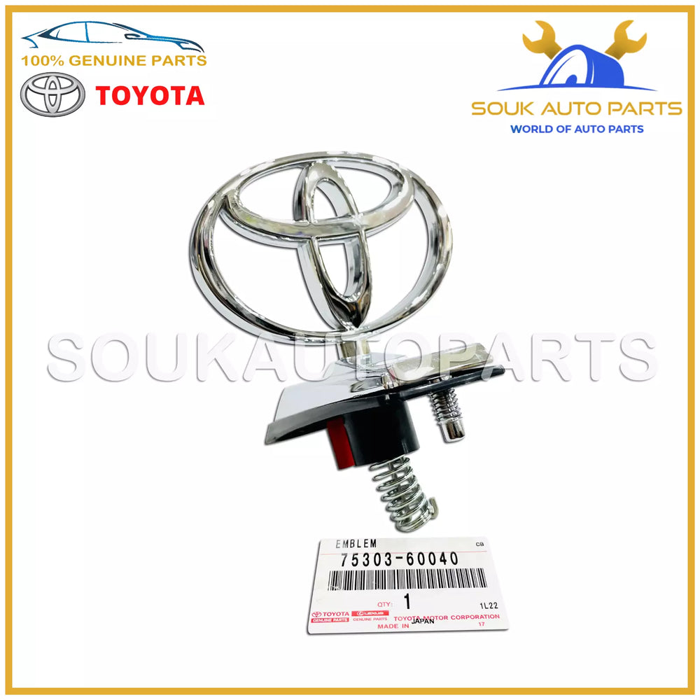 75303-60040 Genuine Toyota HOOD EMBLEM SUB-ASSY 7530360040 OEM LAND CRUISER
