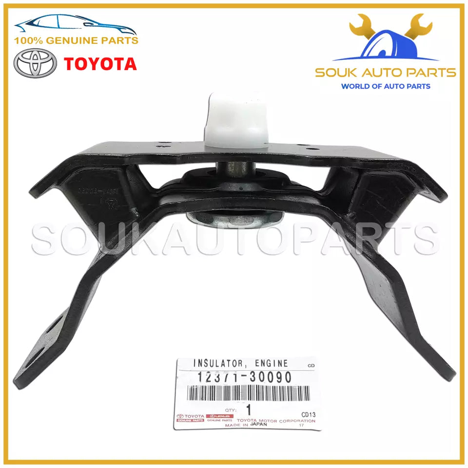 12371-30090 Genuine Toyota INSULATOR, ENGINE MOUNTING, REAR NO.1 1237130090 OEM