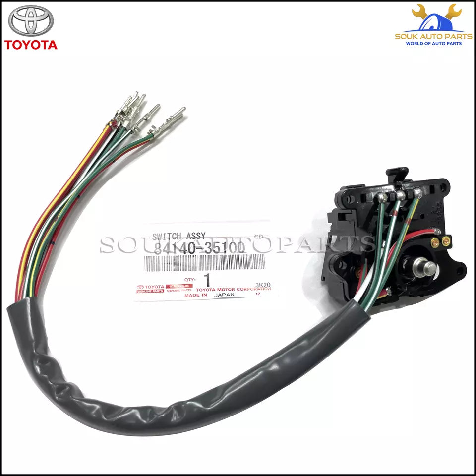 84140-35100 Genuine Toyota SWITCH ASSY, HEADLAMP DIMMER 8414035100 OEM