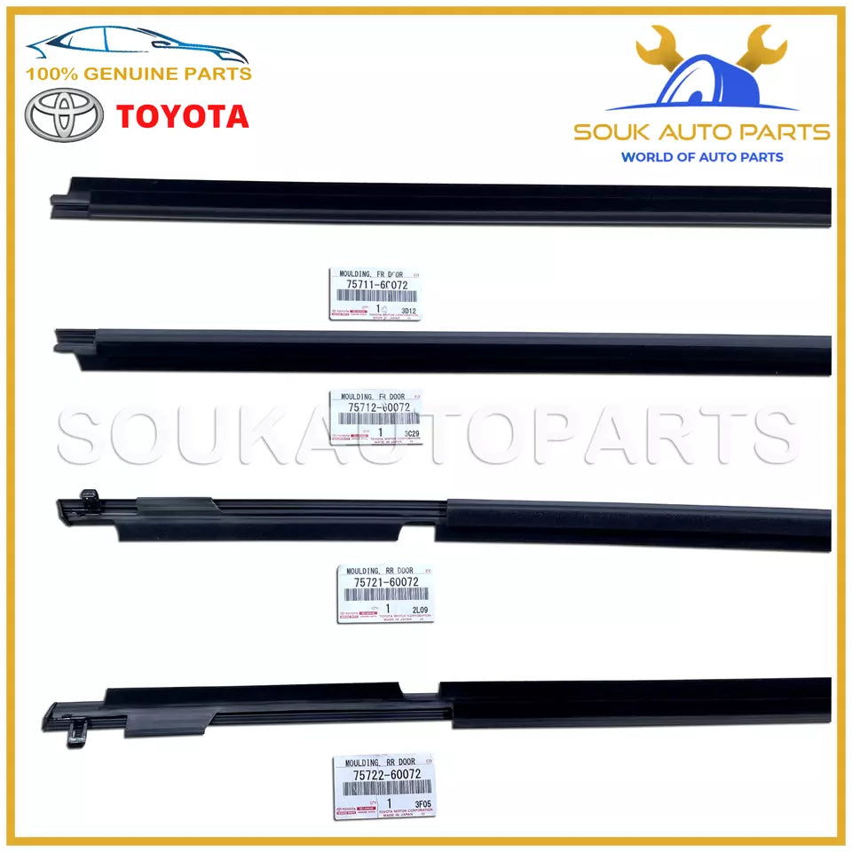 Genuine Toyota DOOR BELT MOULDING SET FOR LAND CRUISER PRADO OEM