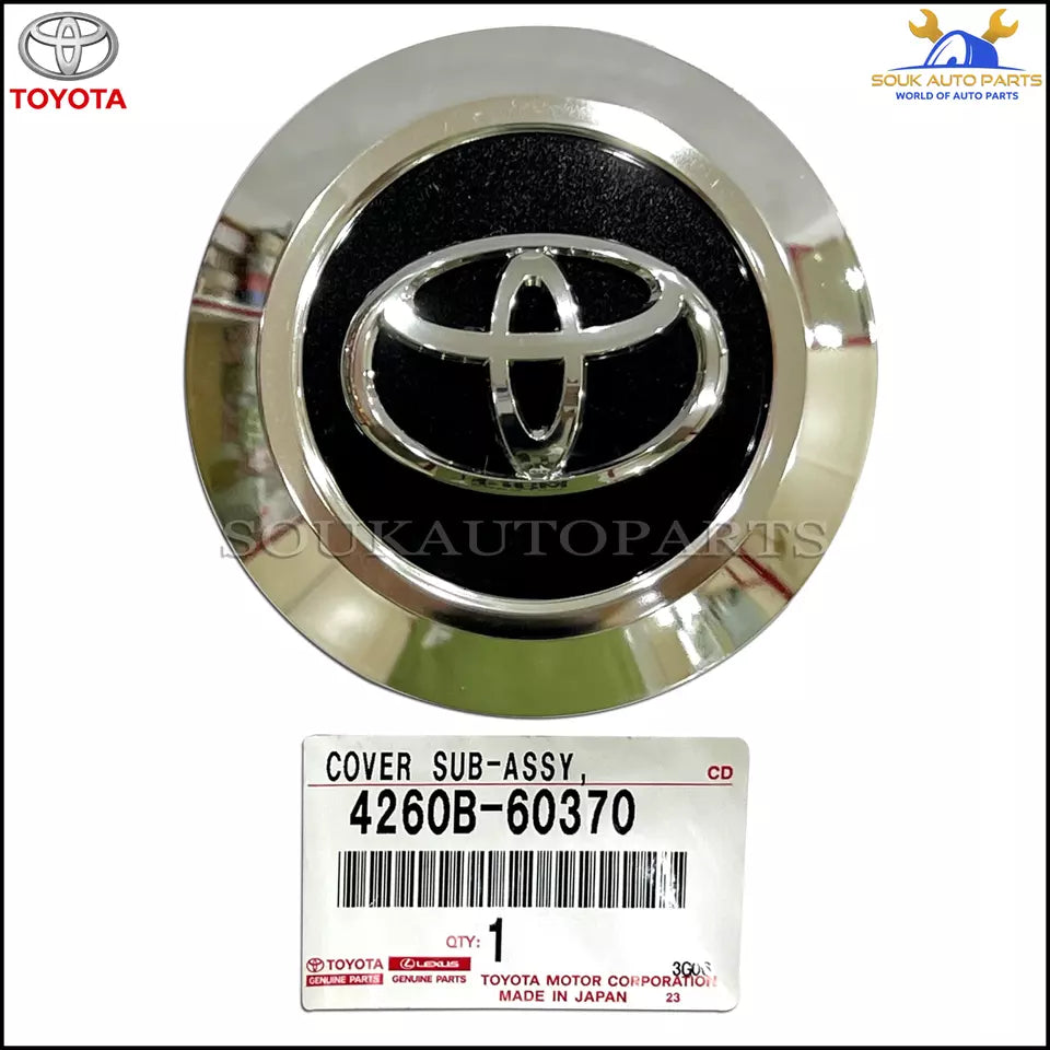 4260B-60370 Genuine Toyota ORNAMENT ASSY, WHEEL HUB SET OF 4 Pcs 4260B60370 OEM