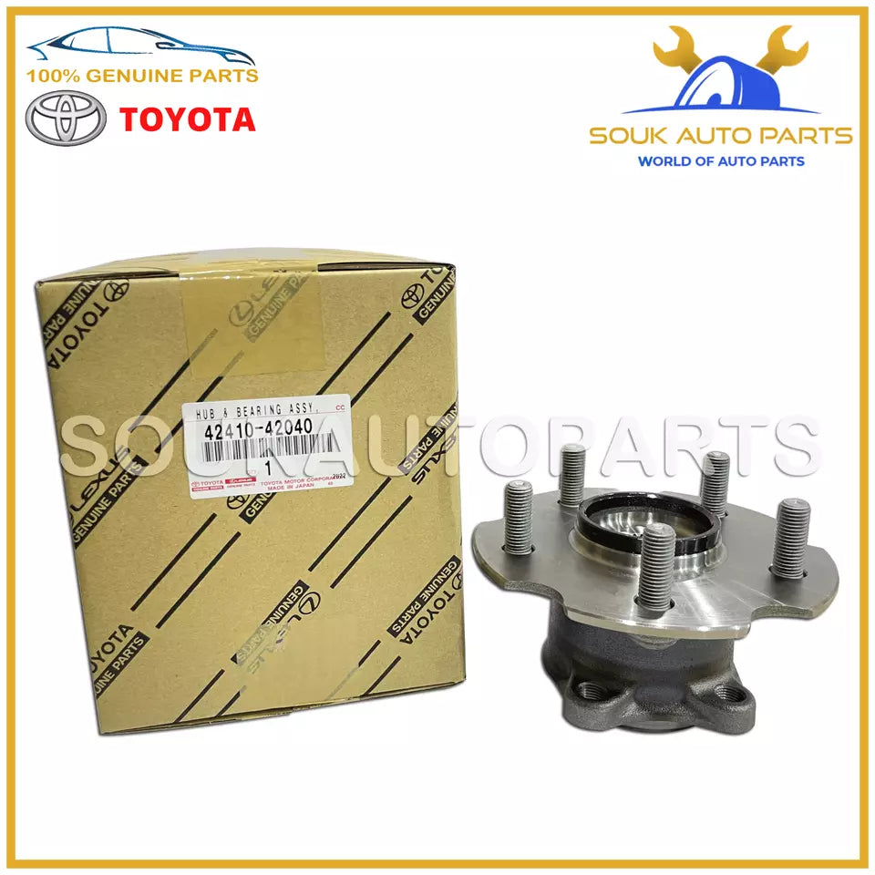 42410-42040 Genuine Toyota HUB &amp; BEARING ASSY, REAR AXLE, RH/LH OEM