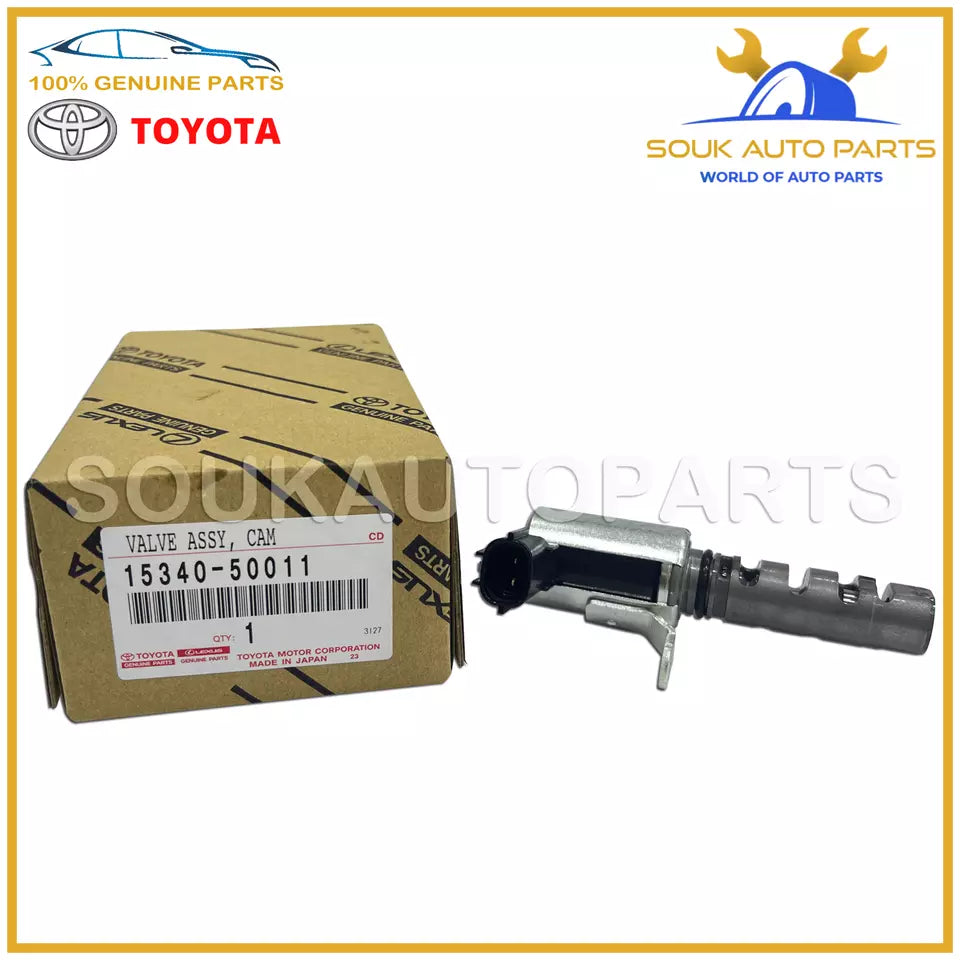 15340-50011 Genuine Toyota CAM TIMING OIL CONTROL VALVE, LH 1534050011 OEM