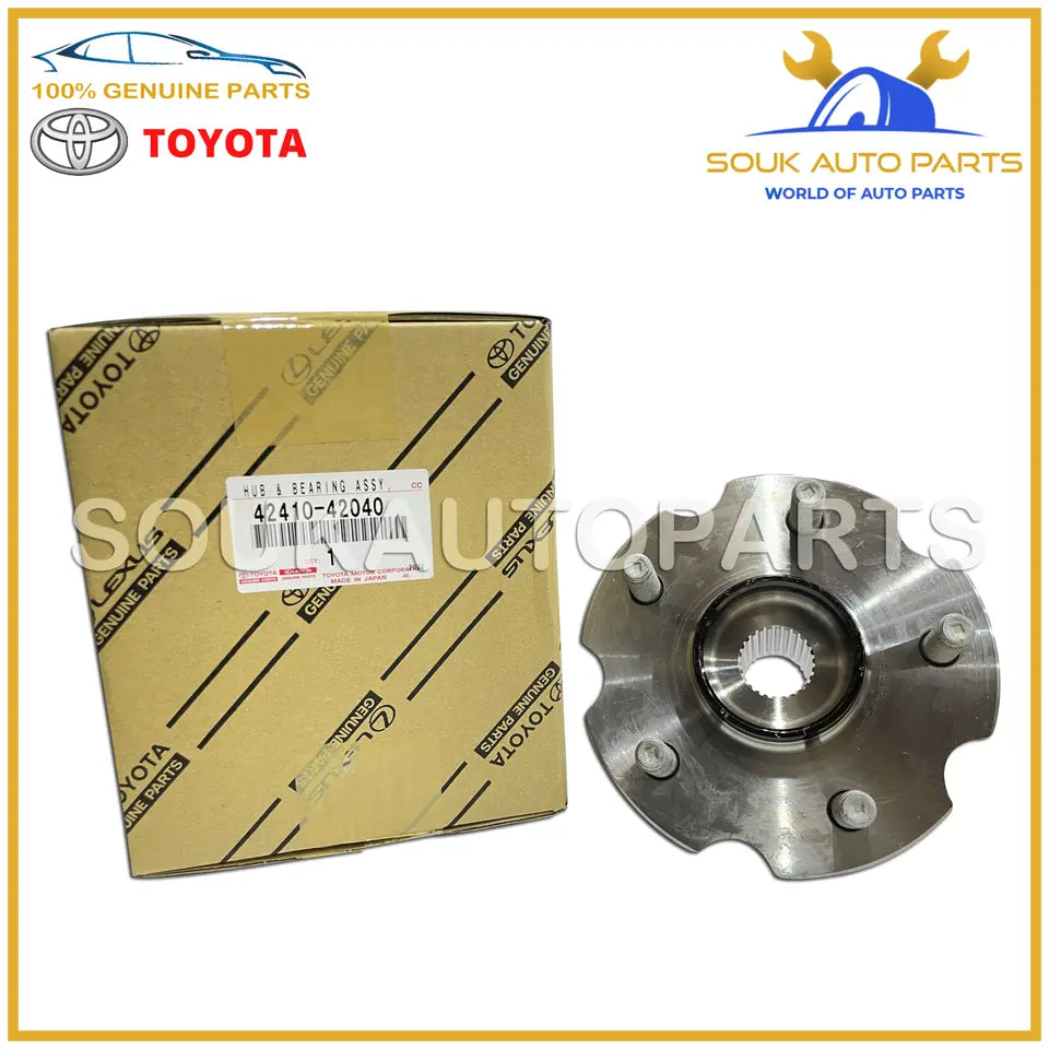 42410-42040 Genuine Toyota HUB &amp; BEARING ASSY, REAR AXLE, RH/LH OEM