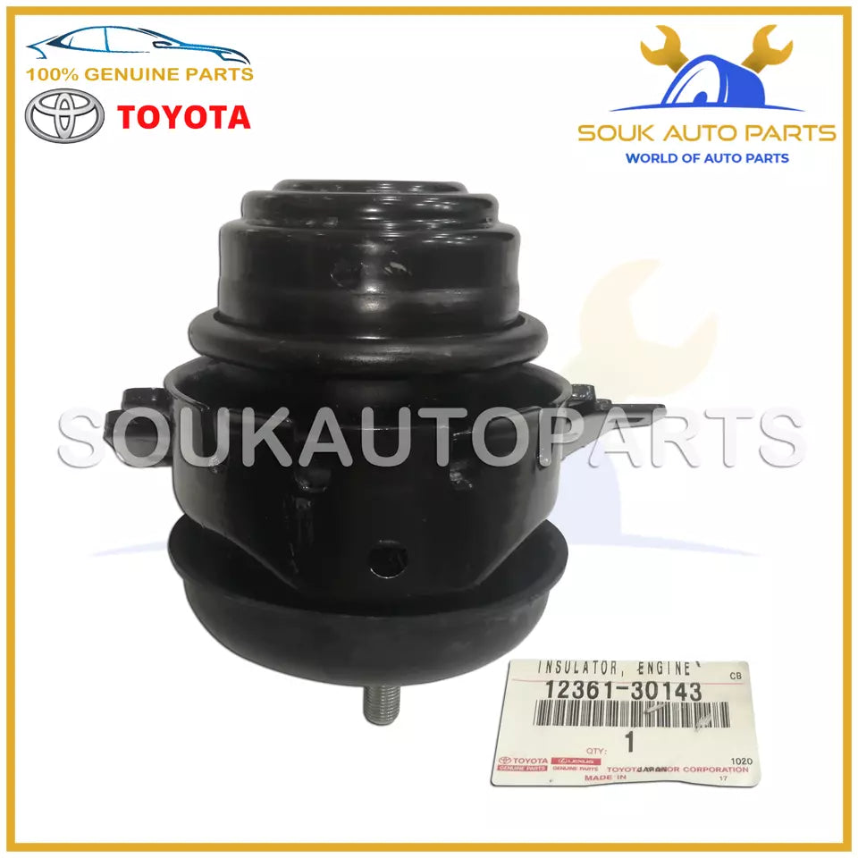 12361-30143 Genuine Toyota INSULATOR, ENGINE MOUNTING FRONT 1236130143 OEM