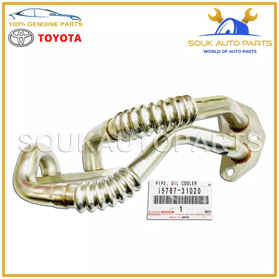 15767-31020 Genuine Toyota ENGINE OIL COOLER PIPE 1576731020 OEM