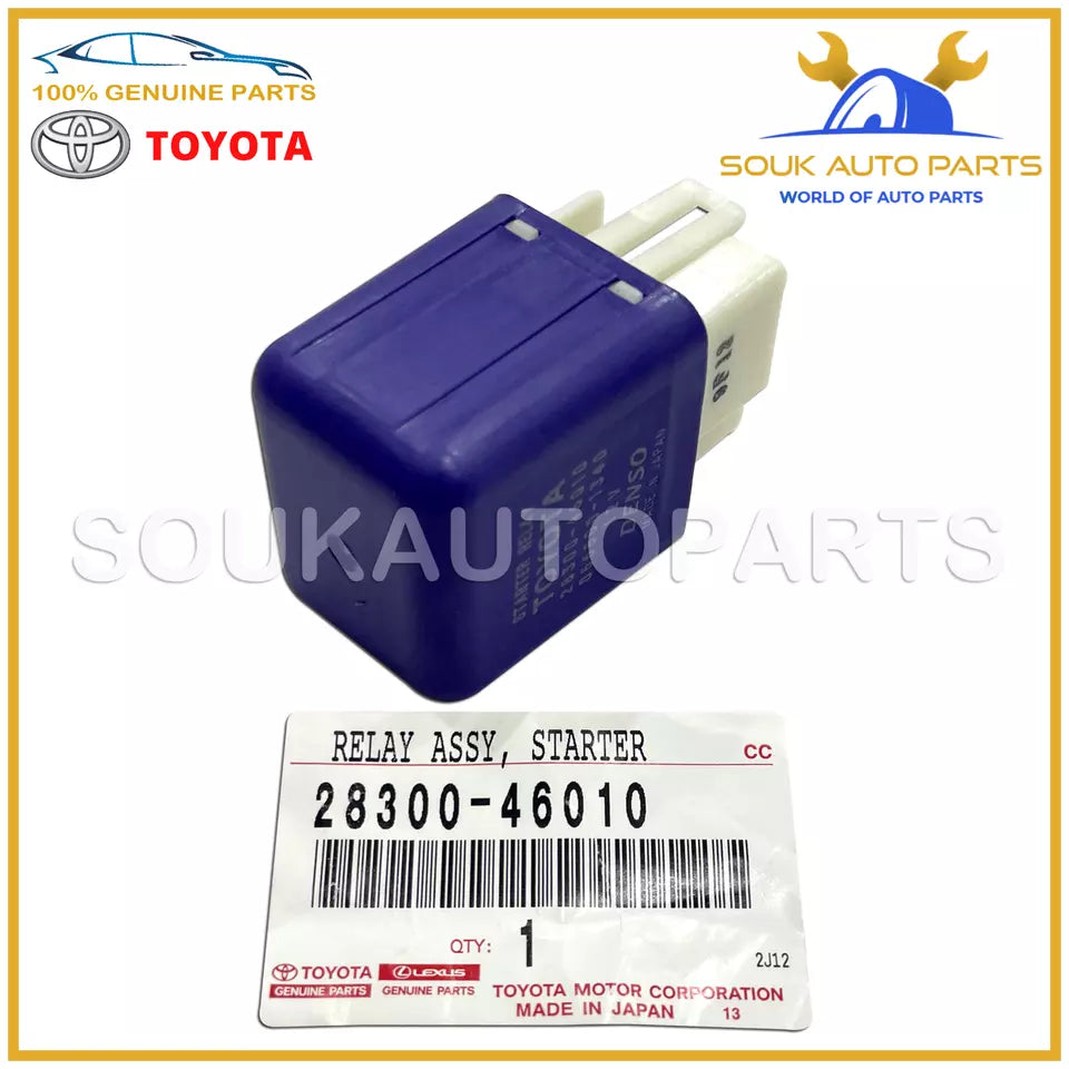 28300-46010 Genuine Toyota RELAY ASSY, STARTER 2830046010 OEM