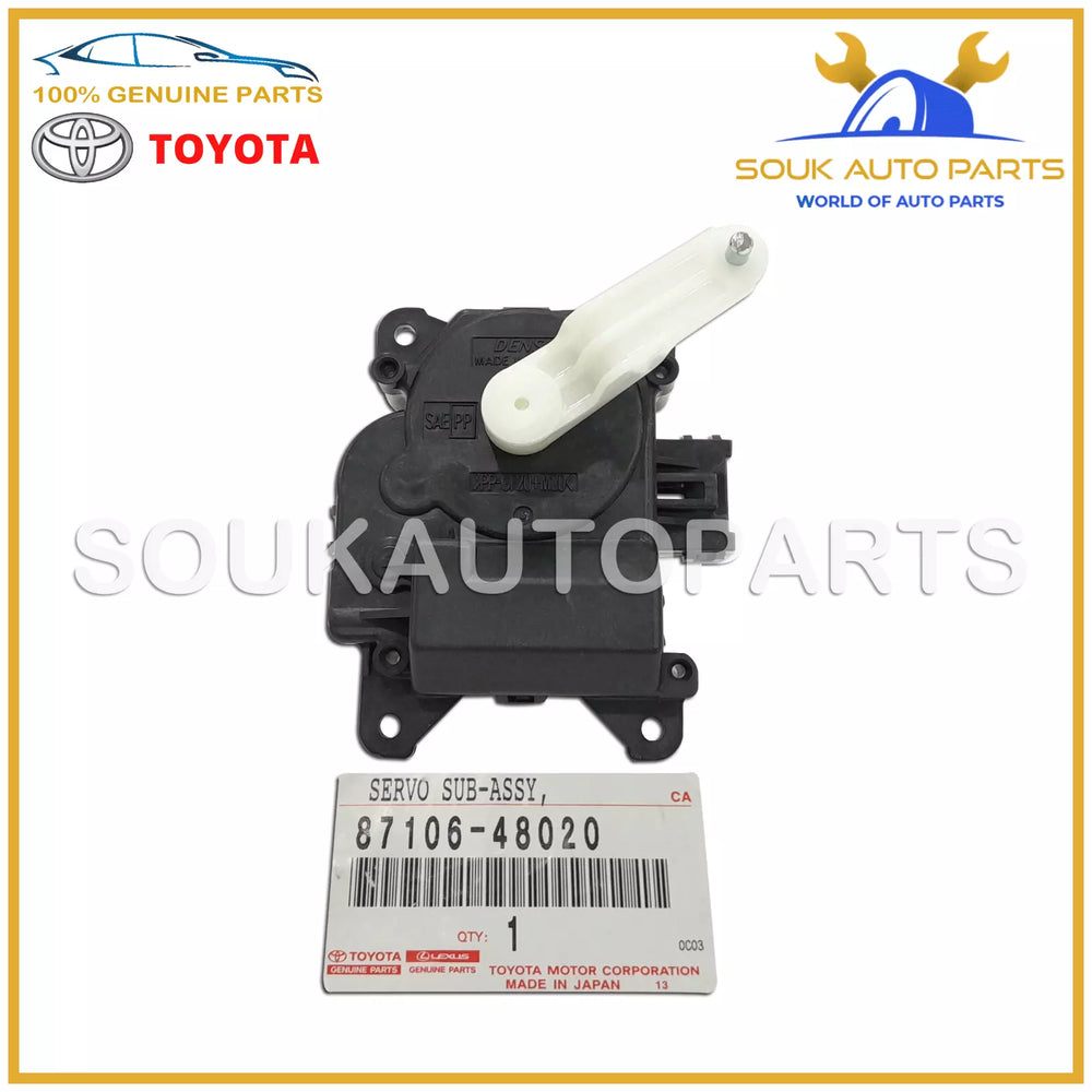 87106-48020 Genuine Toyota SERVO SUB ASSY DAMPER (FOR AIR MIX) 8710648020 OEM