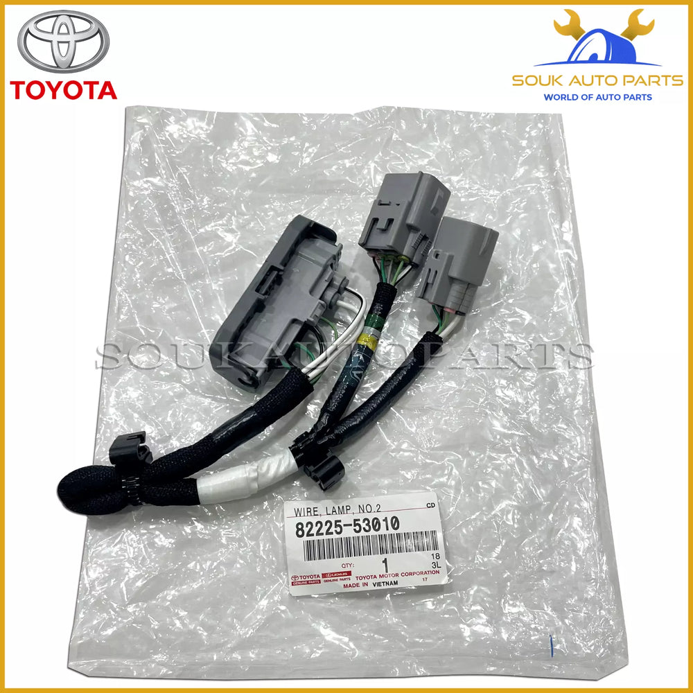 82225-53010 Genuine Toyota WIRE, LAMP, NO.2 8222553010 OEM