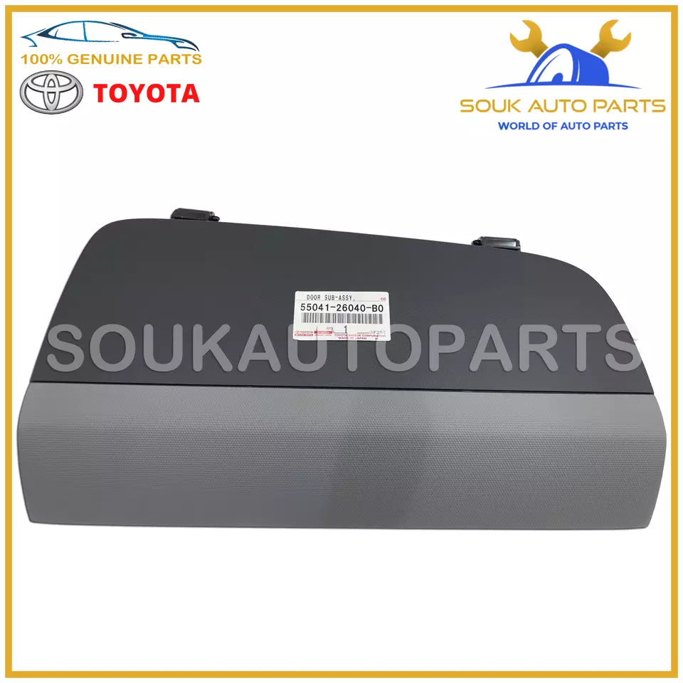 55041-26040-B0 Genuine Toyota INSTRUMENT PANEL BOX DOOR ASSY, NO.1 5504126040B0