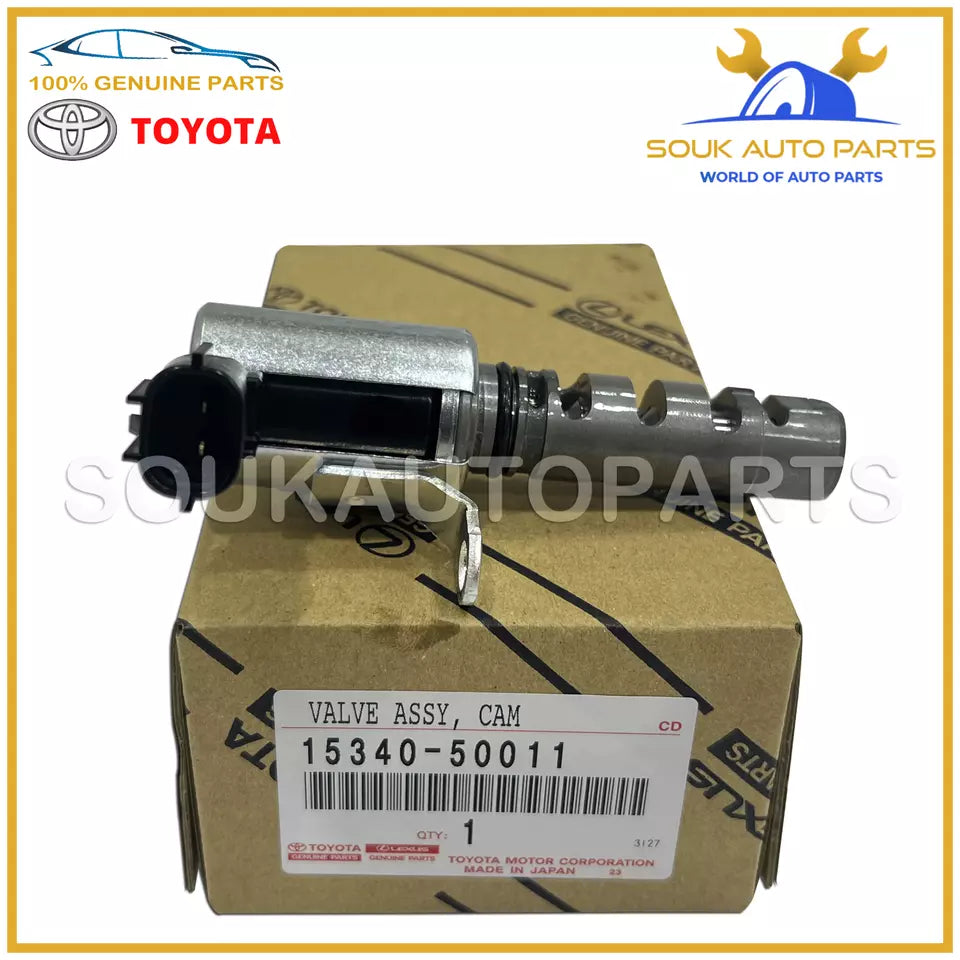 15340-50011 Genuine Toyota CAM TIMING OIL CONTROL VALVE, LH 1534050011 OEM