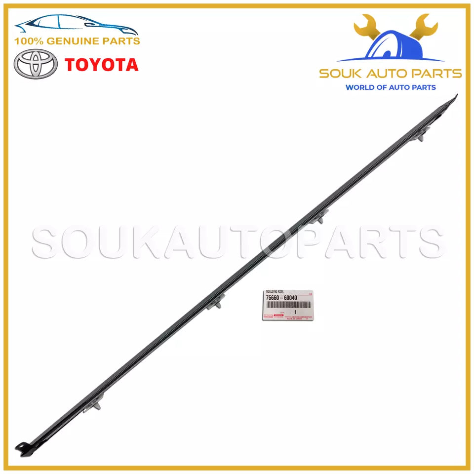 75660-60040 Genuine Toyota MOULDING, QUARTER BELT, RH 7566060040 OEM