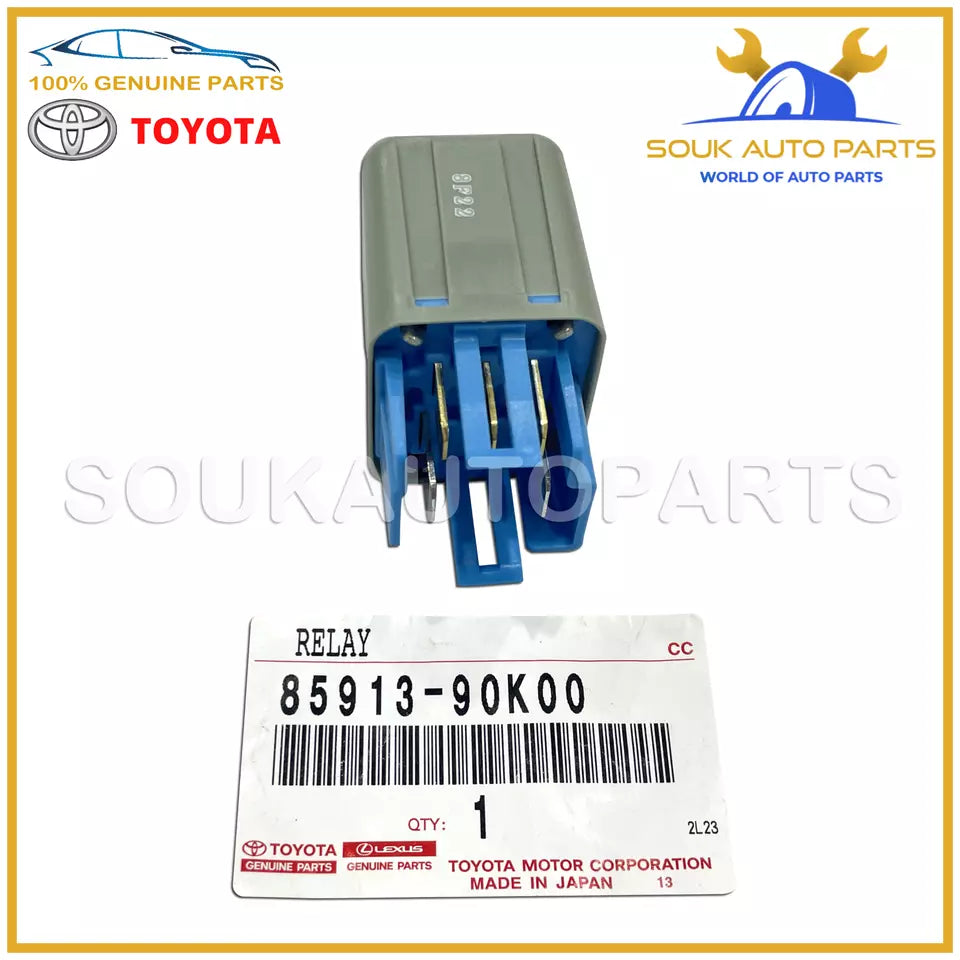 85913-90K00 Genuine Toyota RELAY ASSY (FOR HEATER BLOWER MOTOR) 8591390K00 OEM