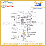 48409-35050 Genuine Toyota CAM ASSY, FRONT SUSPENSION TOE ADJUST (Set of 2Pcs)
