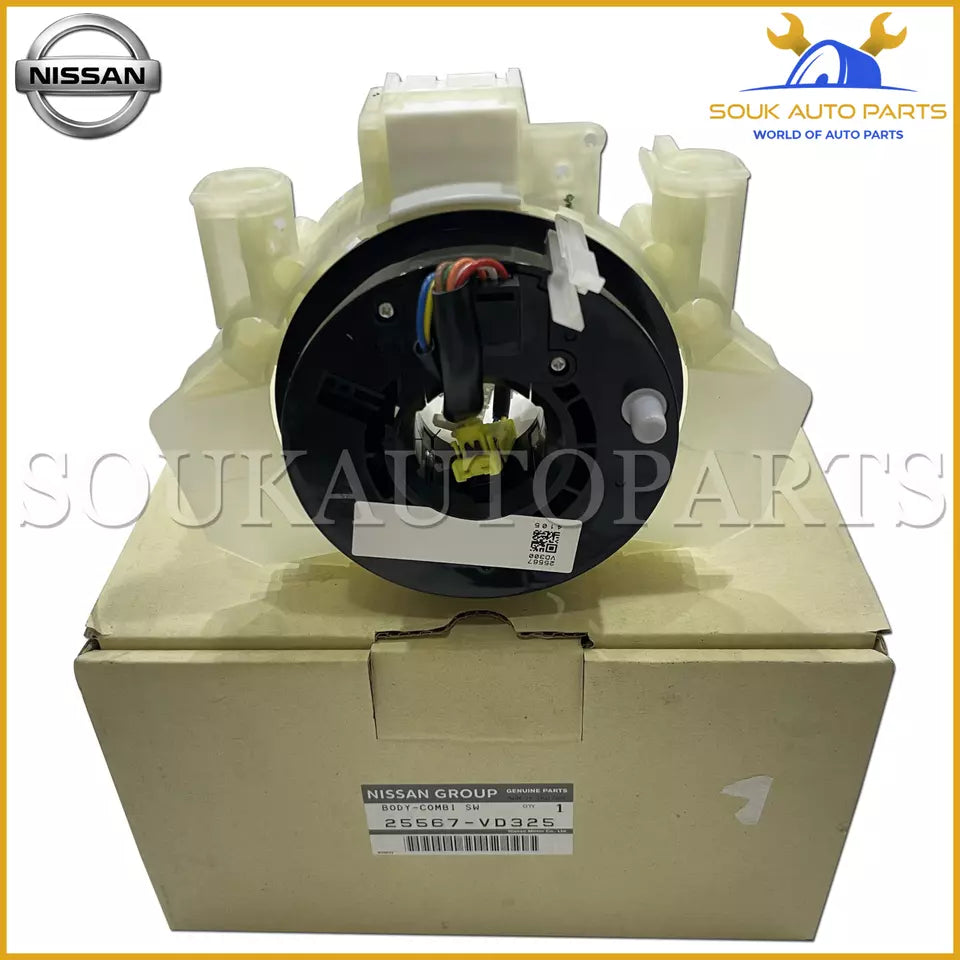 25567-VD325 Genuine Nissan BODY-COMBINATION SWITCH 25567VD325 OEM