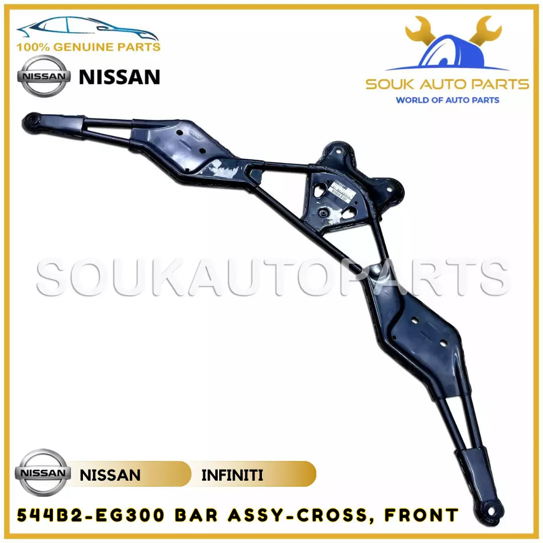 544B2-EG300 Genuine Nissan BAR ASSY-CROSS, FRONT OEM – Souk Auto Parts