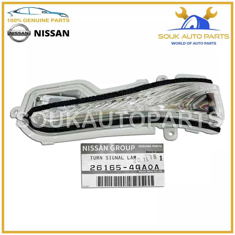26165-4GA0A Genuine Nissan TURN SIGNAL LAMP ASSY, LH 261654GA0A OEM