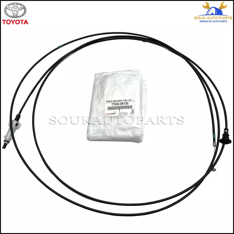 77035-0K130 Genuine Toyota FUEL LID LOCK CONTROL CABLE SUB-ASSY 770350K130 OEM