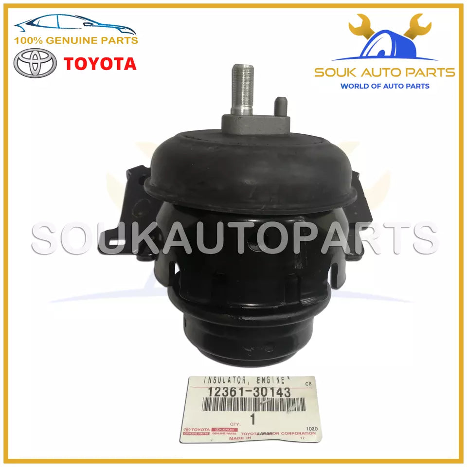 12361-30143 Genuine Toyota INSULATOR, ENGINE MOUNTING FRONT 1236130143 OEM