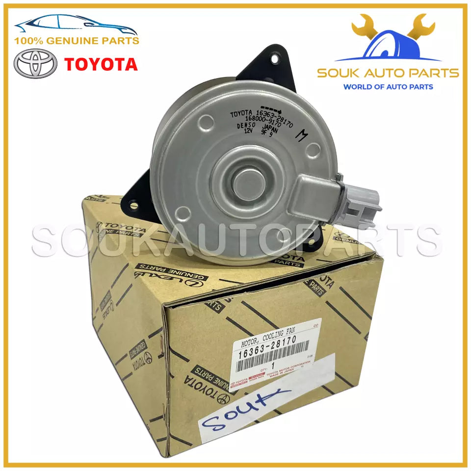 16363-28170 Genuine Toyota MOTOR, COOLING FAN 1636328170 OEM