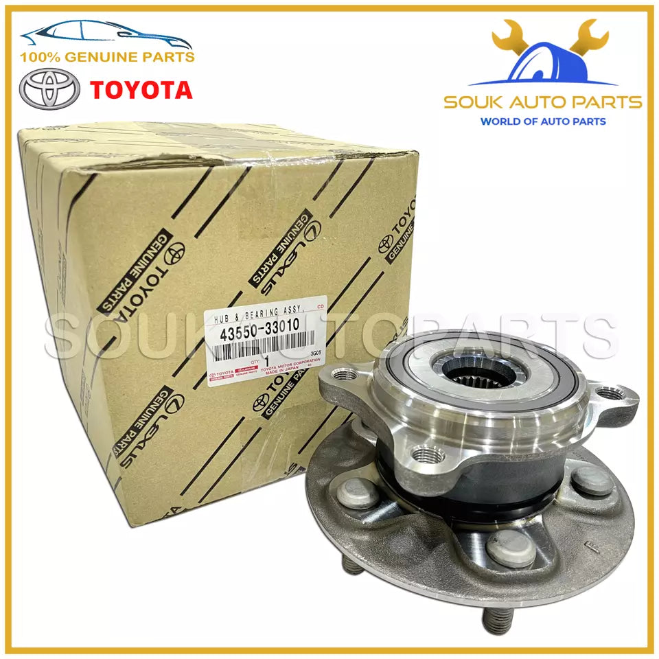 43550-33010 Genuine Toyota FRONT WHEEL BEARING &amp; HUB AVALON CCAMRY 2018-2023