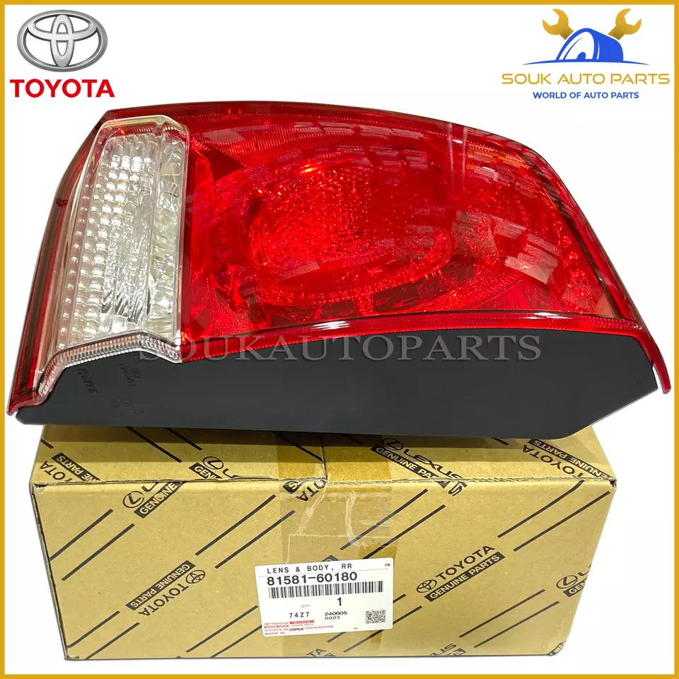 81581-60180 Genuine Toyota LENS AND BODY, REAR LAMP, RH 8158160180 LAND CRUISER