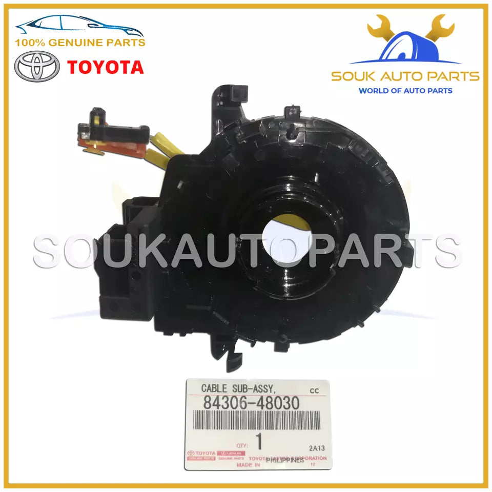 84306-48030 Genuine Toyota CABLE SUB-ASSY, SPIRAL 8430648030 OEM
