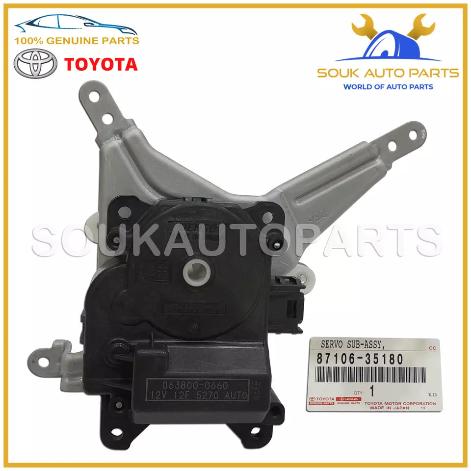 87106-35180 Genuine Toyota SERVO SUB ASSY, DAMPER (FOR AIRMIX) 8710635180 OEM