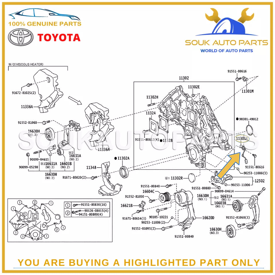 90919-05072 Genuine Toyota CRANK POSITION SENSOR 9091905072 OEM