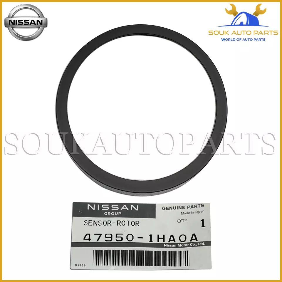 47950-1HA0A Genuine Nissan SENSOR-ROTOR, ANTISKID REAR 479501HA0A
