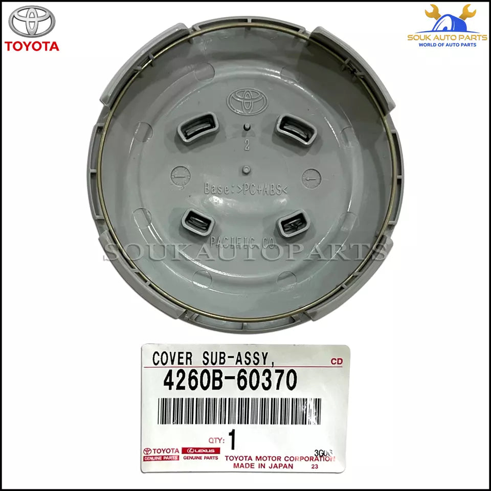 4260B-60370 Genuine Toyota ORNAMENT ASSY, WHEEL HUB SET OF 4 Pcs 4260B60370 OEM