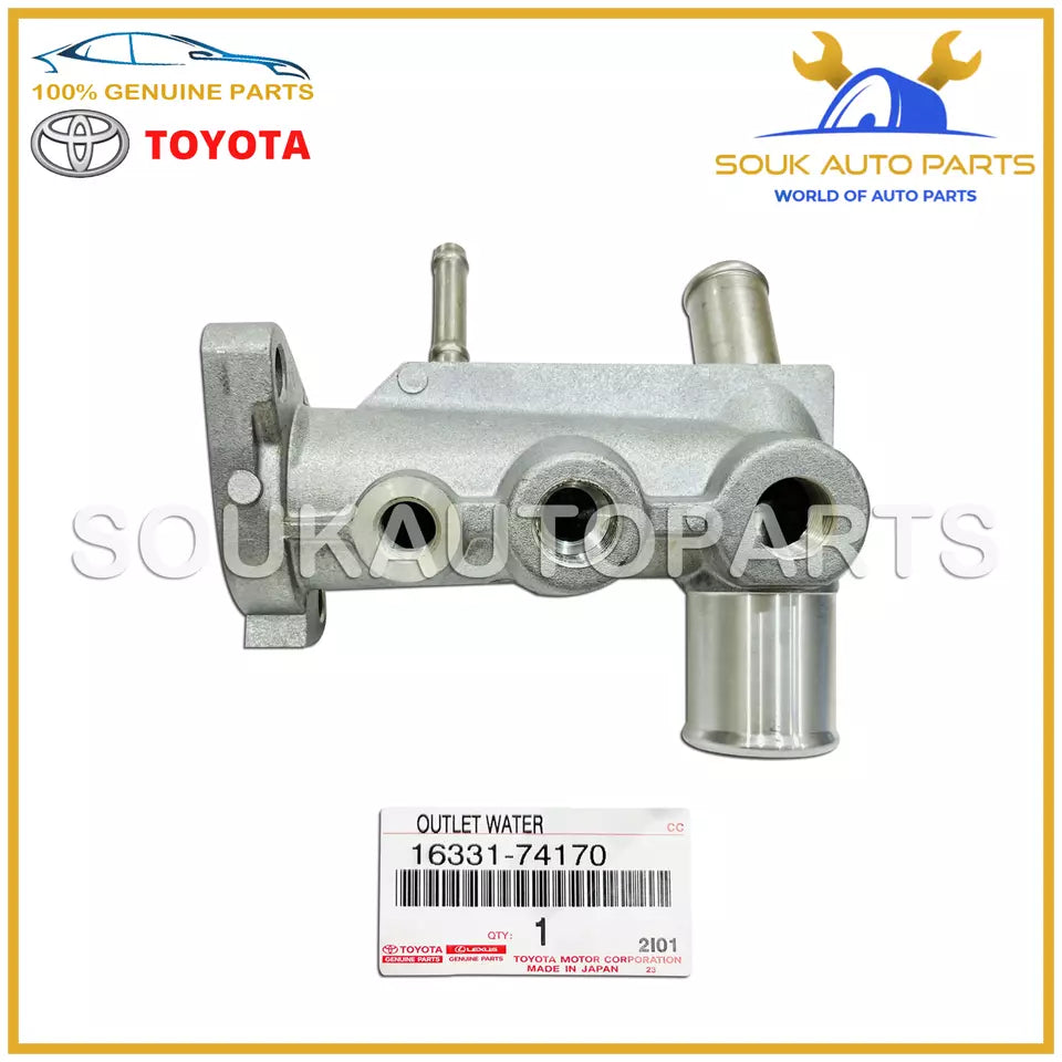 16331-74170 Genuine Toyota OUTLET WATER PIPE 3S 4S 5S-FE CAMRY CELICA RAV4