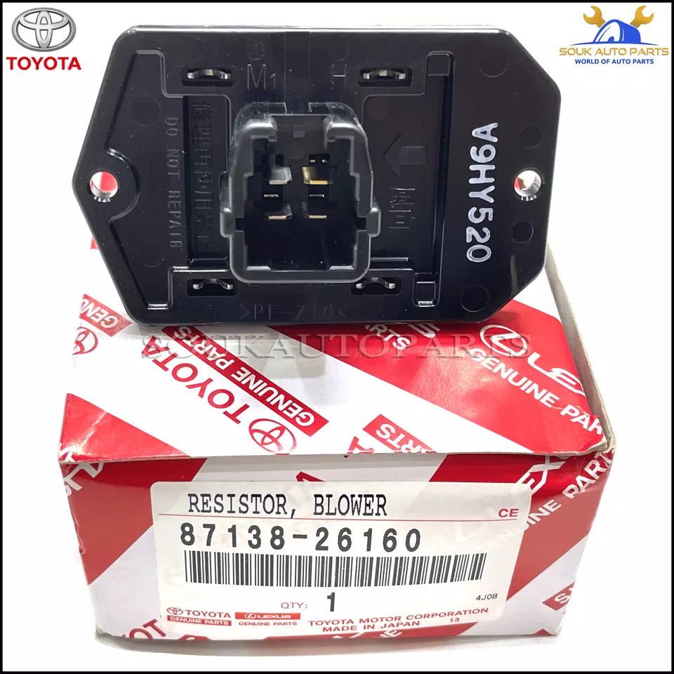 87138-26160 Genuine Toyota RESISTOR, BLOWER 8713826160 OEM ZELAS HIACE RAV4