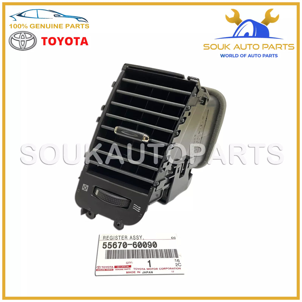 55670-60090 Genuine Toyota REGISTER ASSY, INSTRUMENT PANEL, CENTER 5567060090
