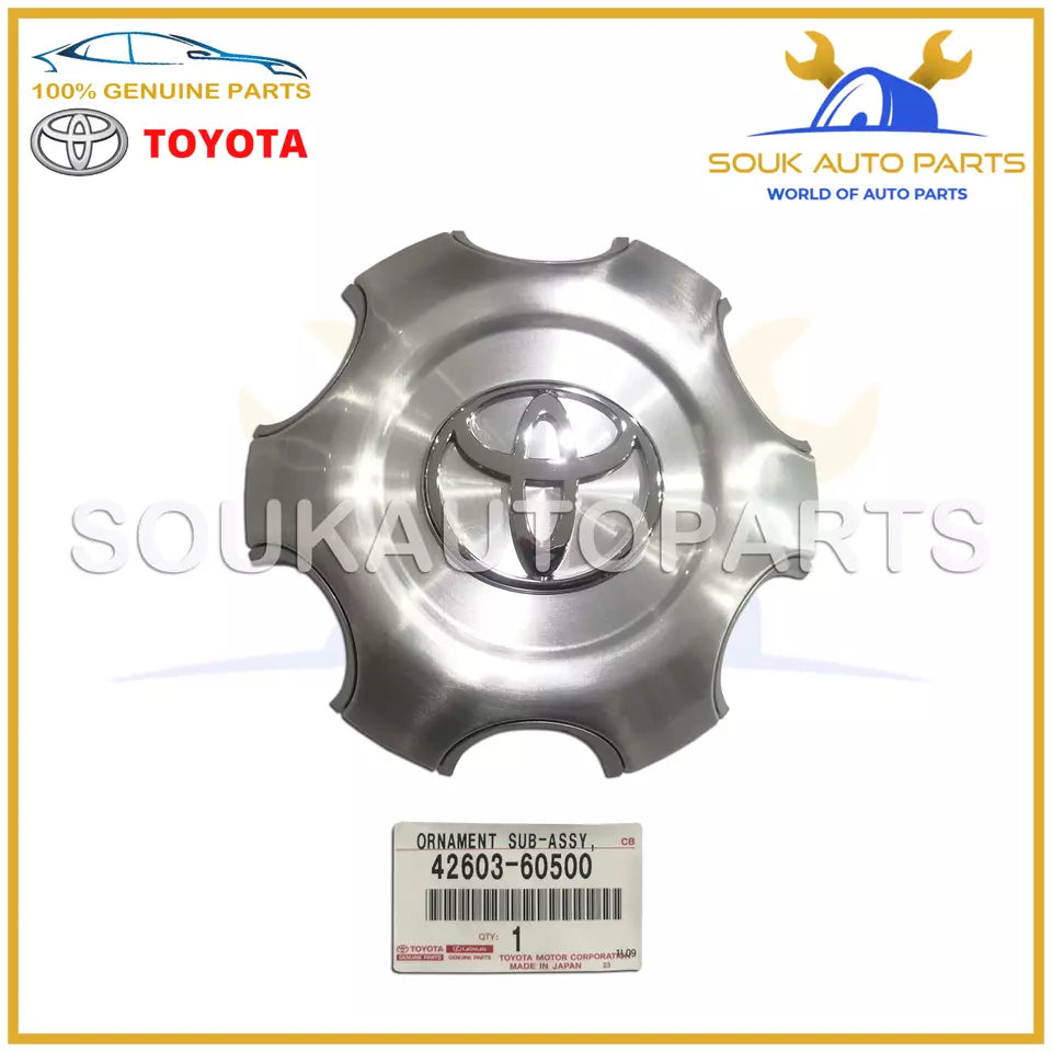 42603-60500 Genuine Toyota WHEEL HUB ORNAMENT, 4260360500 OEM