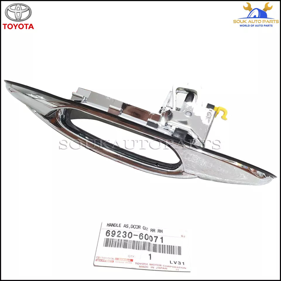 69230-60071 Genuine Toyota HANDLE ASSY, REAR DOOR OUTSIDE, RH 6923060071 OEM