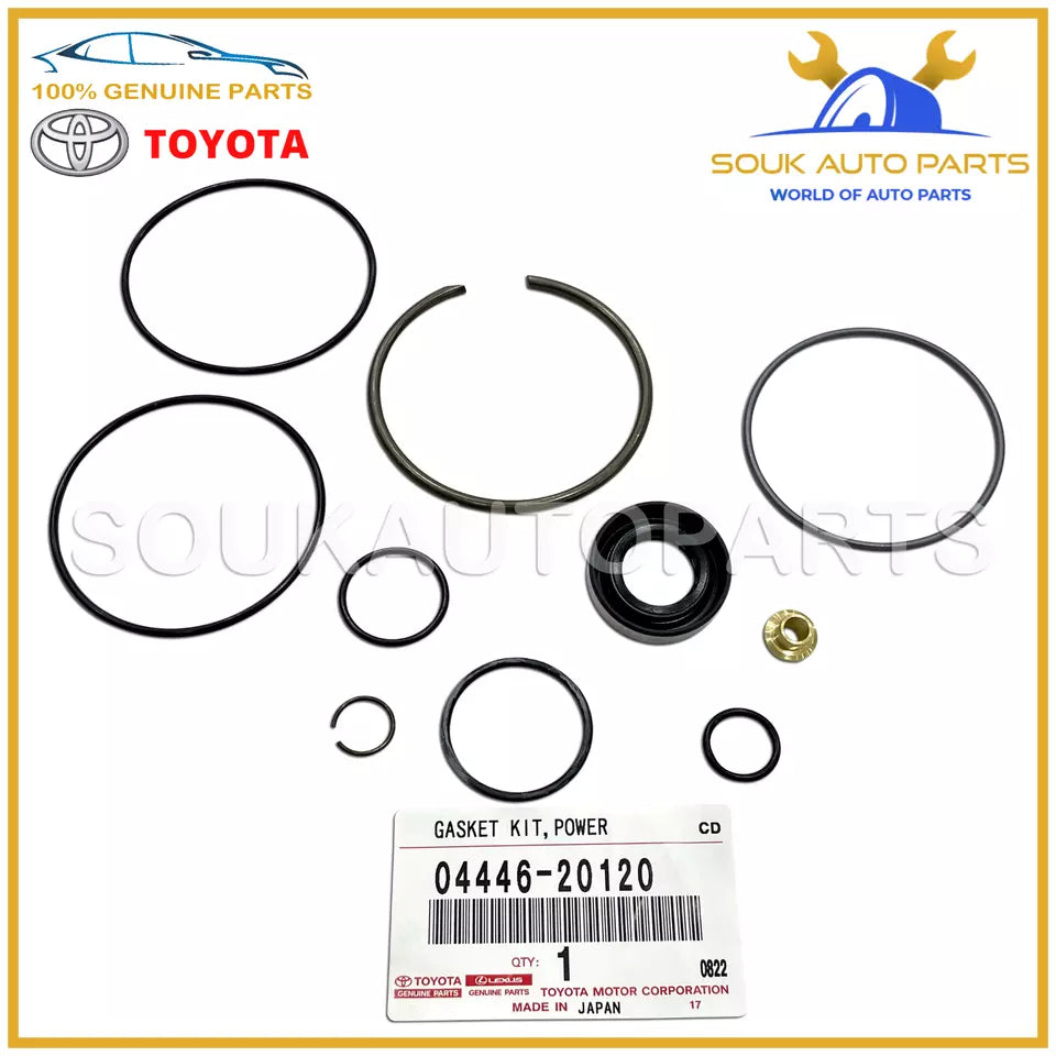 04446-20120 Genuine Toyota GASKET KIT, POWER STEERING PUMP 0444620120 OEM