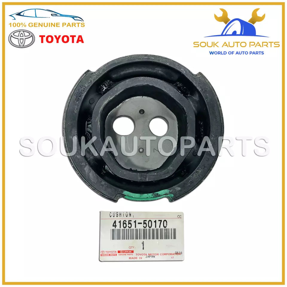 41651-50170 Genuine Toyota CUSHION, REAR DIFFERENTIAL MOUNT, NO.1 4165150170 OEM