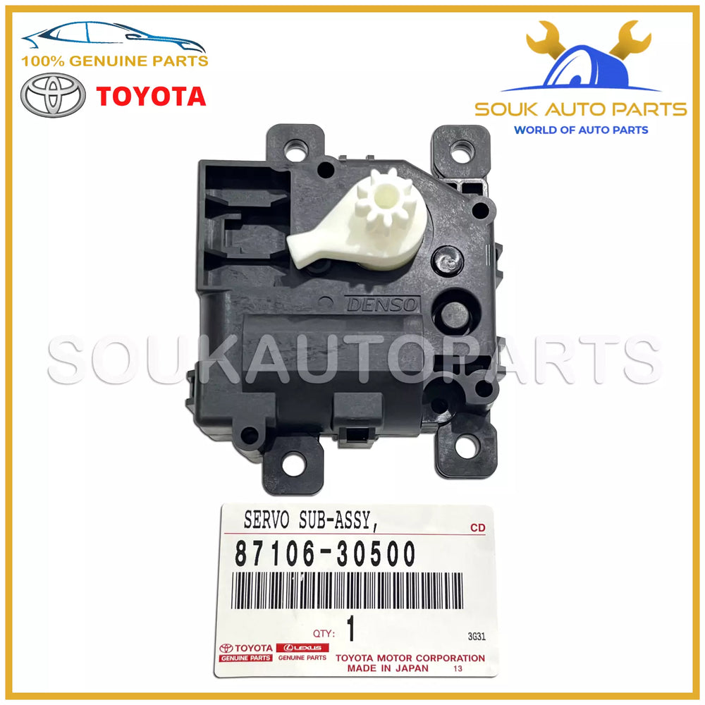 87106-30500 Genuine Toyota DAMPER SERVO SUB-ASSY, AIR CONDITIONER RADIATOR, NO.1